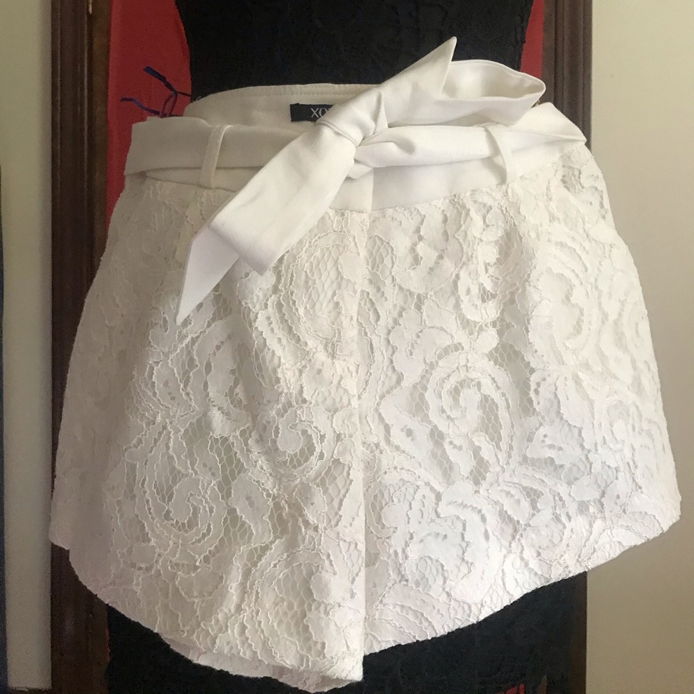 XOXO Lace Shorts w/ Belt